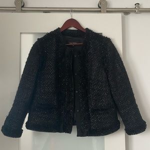 Pink Tartan Tweed Boucle Jacket